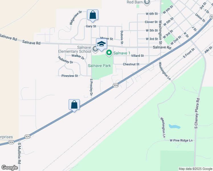 map of restaurants, bars, coffee shops, grocery stores, and more near 910 West 1st Street in Cheney
