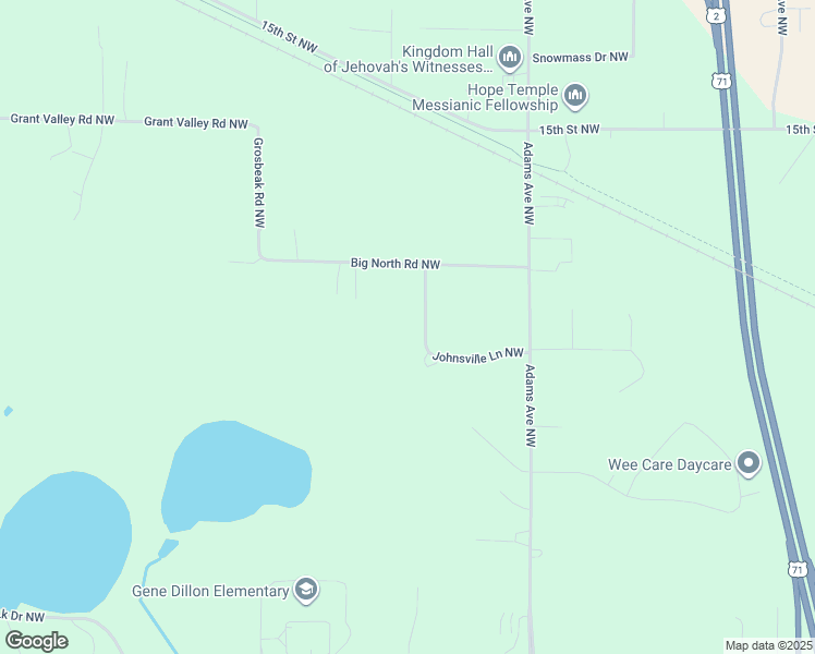 map of restaurants, bars, coffee shops, grocery stores, and more near 3582 Johnsville Lane Northwest in Bemidji
