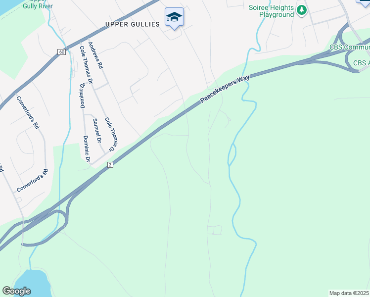 map of restaurants, bars, coffee shops, grocery stores, and more near 116 Scotts Road South in Conception Bay South
