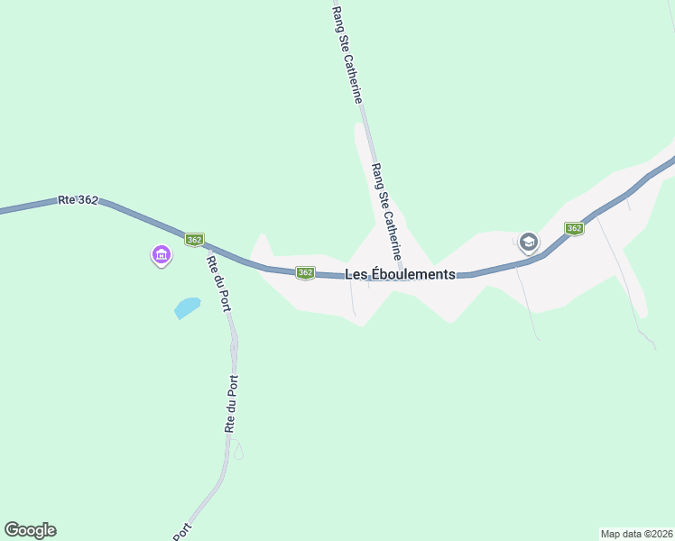 map of restaurants, bars, coffee shops, grocery stores, and more near 2169 Route du Fleuve in Les Éboulements