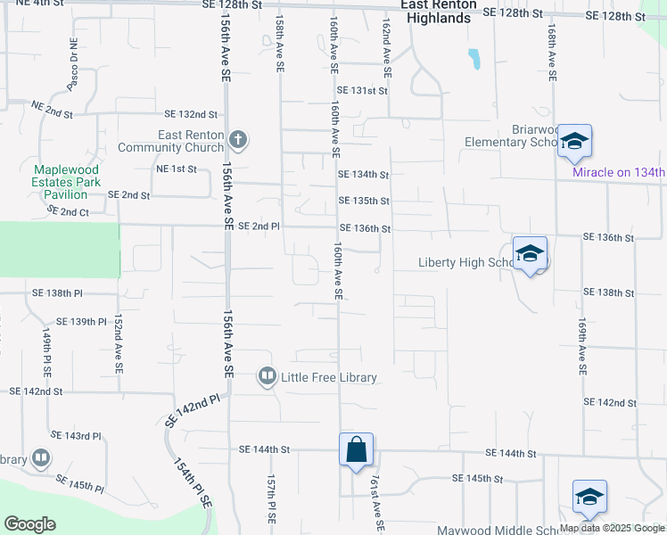 map of restaurants, bars, coffee shops, grocery stores, and more near 338 Zillah Place Southeast in Renton