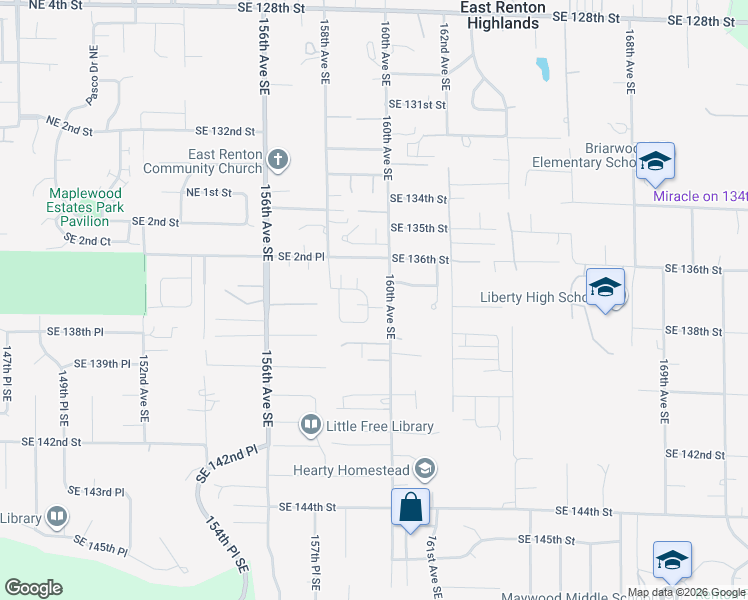 map of restaurants, bars, coffee shops, grocery stores, and more near 338 Zillah Place Southeast in Renton