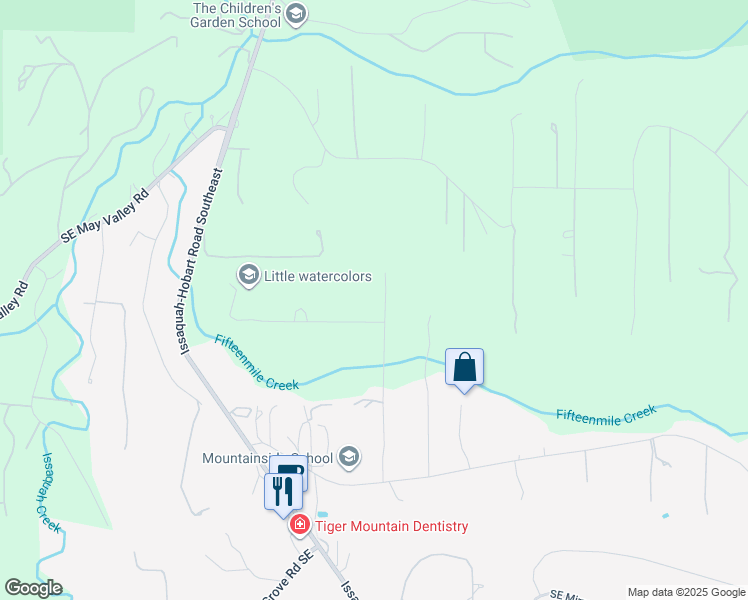 map of restaurants, bars, coffee shops, grocery stores, and more near 13625 240th Avenue Southeast in Issaquah