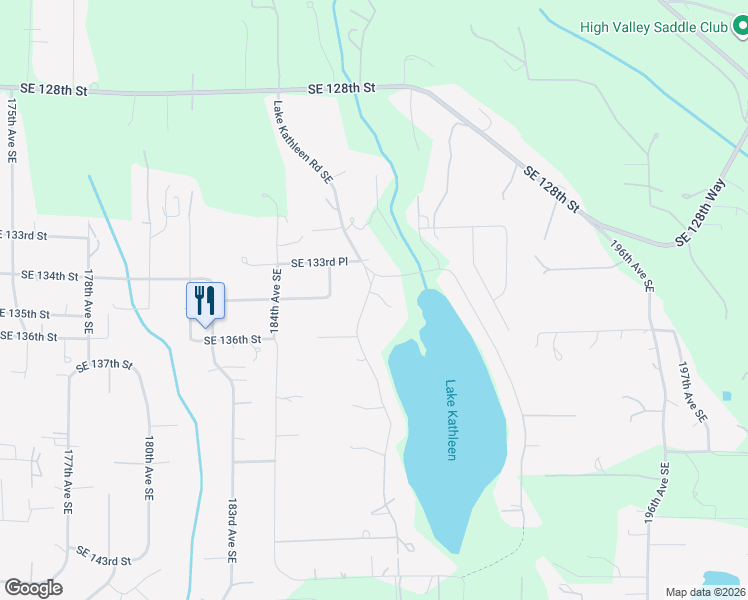map of restaurants, bars, coffee shops, grocery stores, and more near 18835 Southeast 134th Place in Renton
