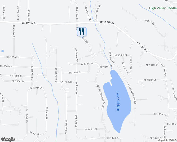 map of restaurants, bars, coffee shops, grocery stores, and more near 13301 186th Avenue Southeast in Renton