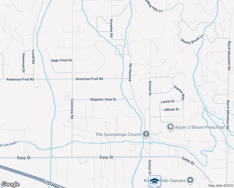 map of restaurants, bars, coffee shops, grocery stores, and more near 909 American Fruit Road in Wenatchee