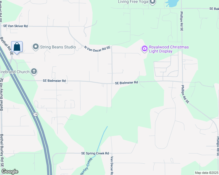 map of restaurants, bars, coffee shops, grocery stores, and more near 7456 Van Decar Road Southeast in Port Orchard