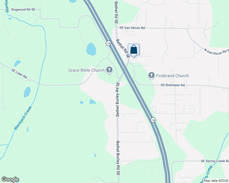 map of restaurants, bars, coffee shops, grocery stores, and more near 7300 Bethel Burley Road Southeast in Port Orchard