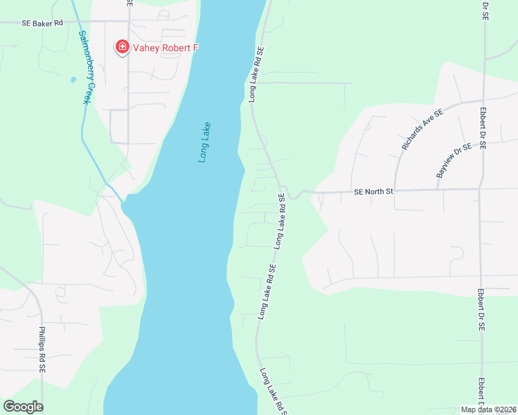 map of restaurants, bars, coffee shops, grocery stores, and more near 7232 Long Lake Road Southeast in Port Orchard