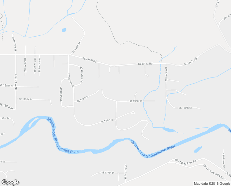 map of restaurants, bars, coffee shops, grocery stores, and more near 12908 475th Avenue Southeast in North Bend
