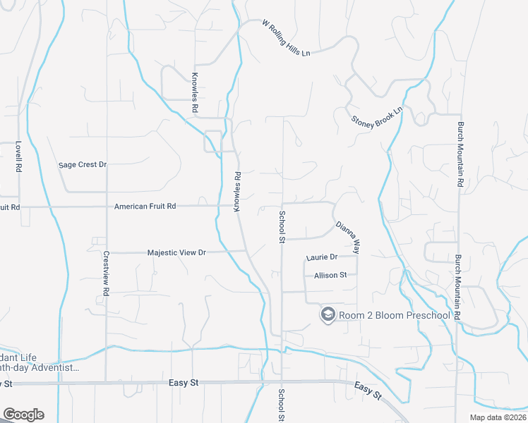 map of restaurants, bars, coffee shops, grocery stores, and more near 3642 School Street in Wenatchee