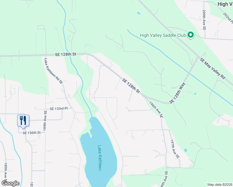 map of restaurants, bars, coffee shops, grocery stores, and more near 19118 Southeast 133rd Place in Renton
