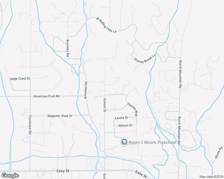 map of restaurants, bars, coffee shops, grocery stores, and more near 3729 School Street in Wenatchee