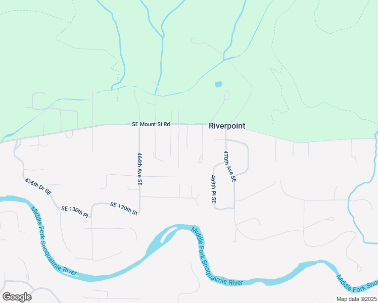 map of restaurants, bars, coffee shops, grocery stores, and more near 46707 Southeast Mount Si Road in North Bend