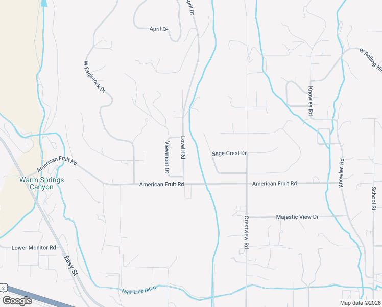map of restaurants, bars, coffee shops, grocery stores, and more near 3815 Lovell Road in Wenatchee