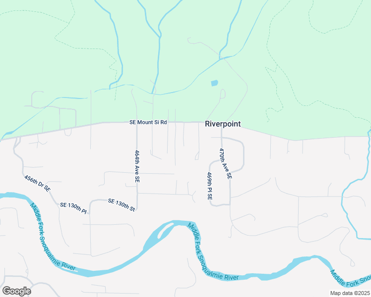 map of restaurants, bars, coffee shops, grocery stores, and more near 46707 Southeast Mount Si Road in North Bend