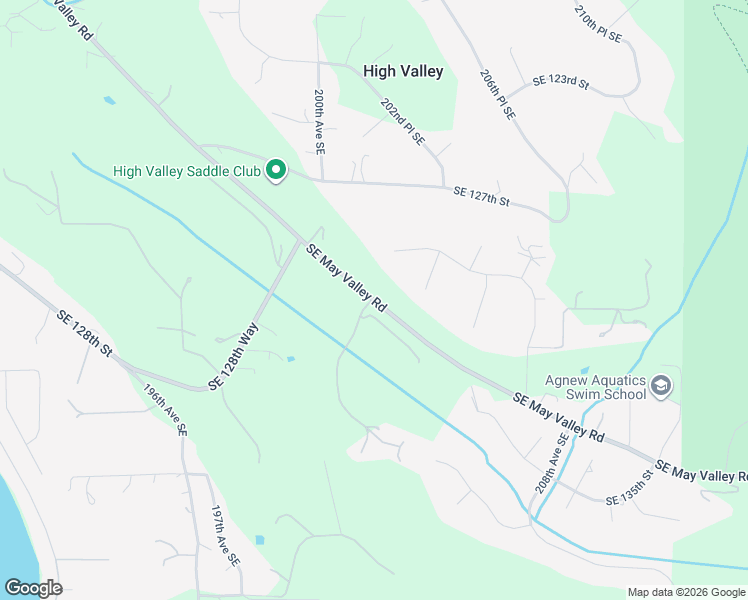 map of restaurants, bars, coffee shops, grocery stores, and more near 20179 Southeast May Valley Road in Issaquah