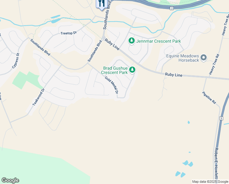 map of restaurants, bars, coffee shops, grocery stores, and more near 46 Gold Medal Drive in St. John's