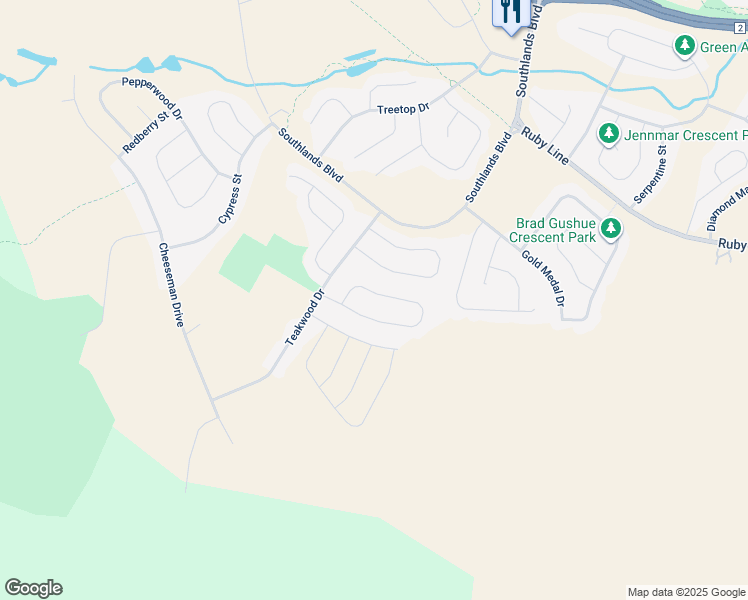 map of restaurants, bars, coffee shops, grocery stores, and more near 57 Palm Drive in St. John's