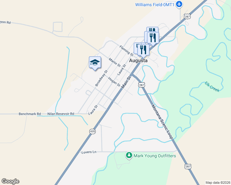 map of restaurants, bars, coffee shops, grocery stores, and more near 400-404 Main St in Fairfield