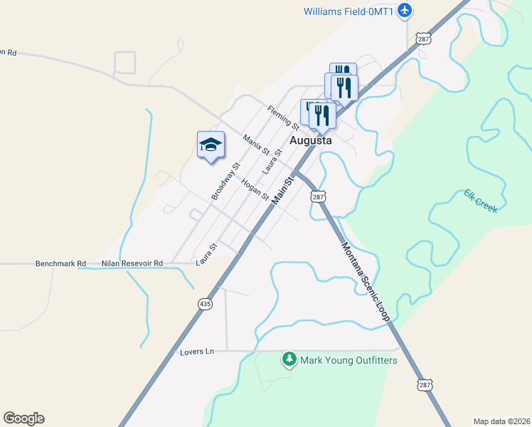 map of restaurants, bars, coffee shops, grocery stores, and more near 404 Main St in Fairfield
