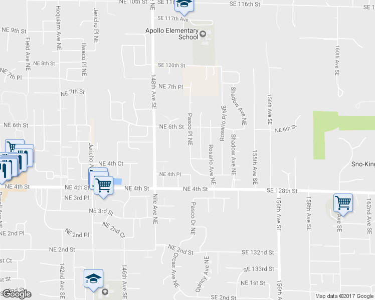 map of restaurants, bars, coffee shops, grocery stores, and more near 517 Pasco Place Northeast in Renton