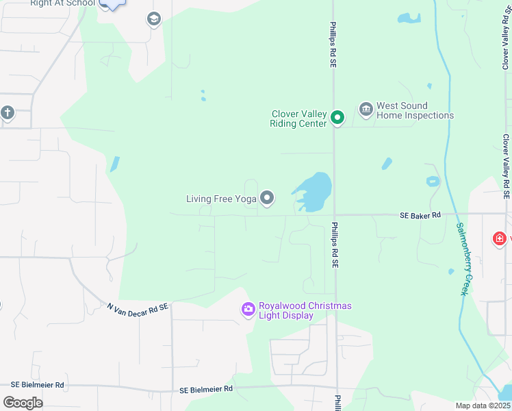 map of restaurants, bars, coffee shops, grocery stores, and more near 3233 Southeast Baker Road in Port Orchard