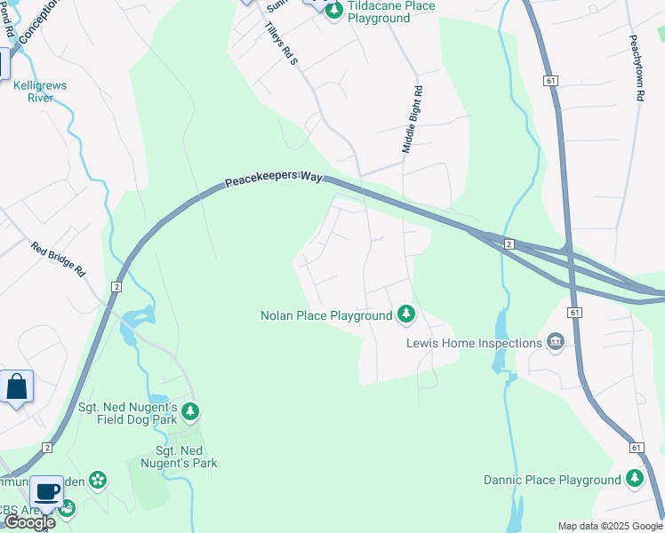 map of restaurants, bars, coffee shops, grocery stores, and more near 9 Patricks Place in Conception Bay South