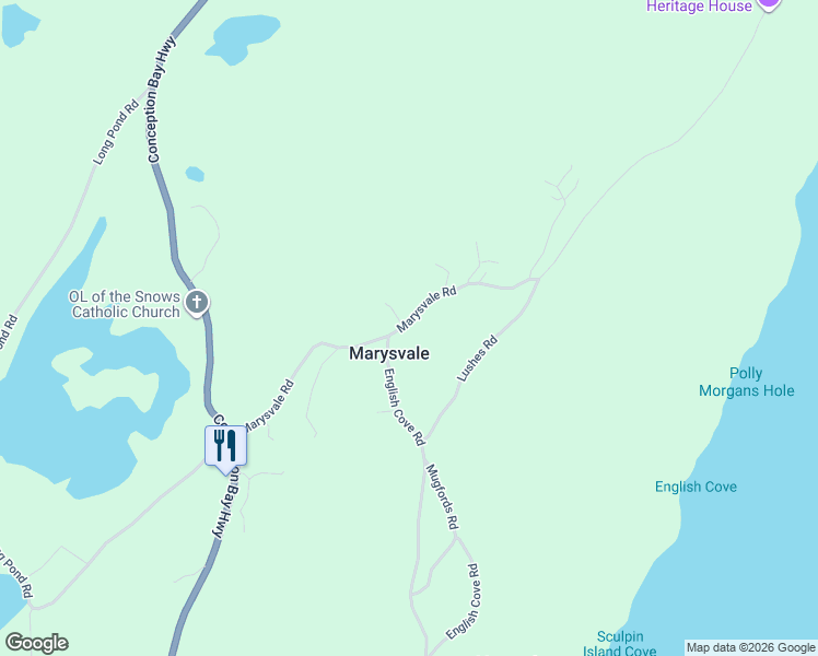map of restaurants, bars, coffee shops, grocery stores, and more near 130 Marysvale Road in Marysvale
