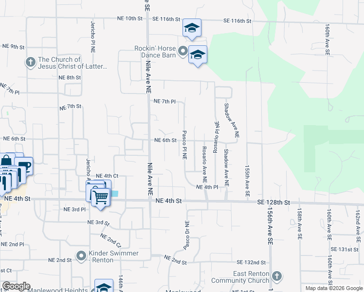 map of restaurants, bars, coffee shops, grocery stores, and more near 573 Pasco Place Northeast in Renton
