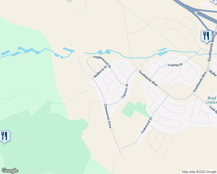 map of restaurants, bars, coffee shops, grocery stores, and more near 26 Sugar Pine Crescent in St. John's