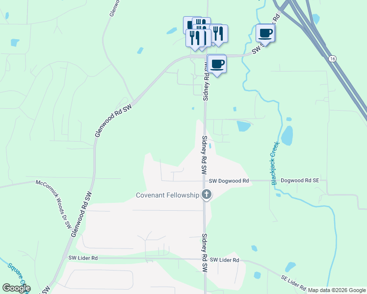 map of restaurants, bars, coffee shops, grocery stores, and more near 6044 Sidney Road Southwest in Port Orchard