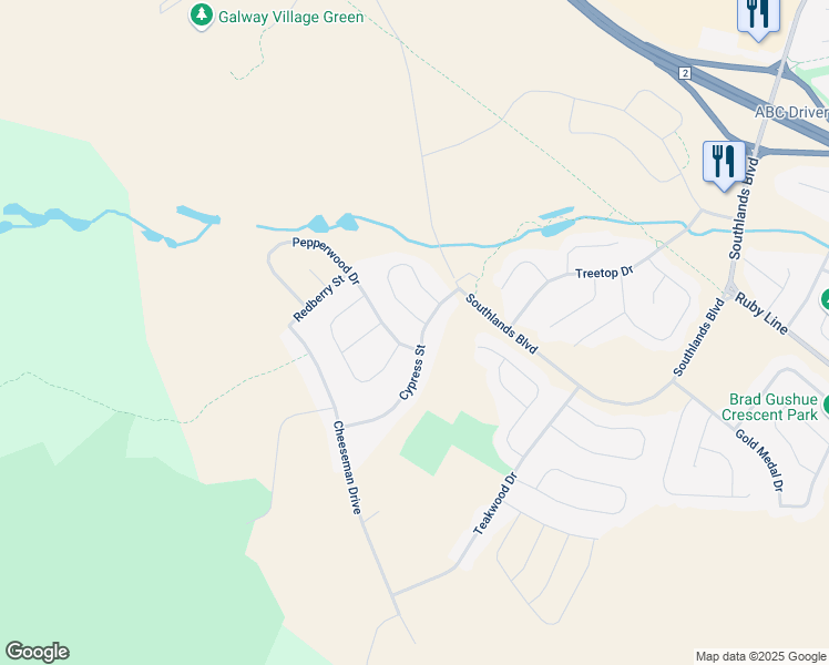 map of restaurants, bars, coffee shops, grocery stores, and more near 24 Cypress Street in St. John's