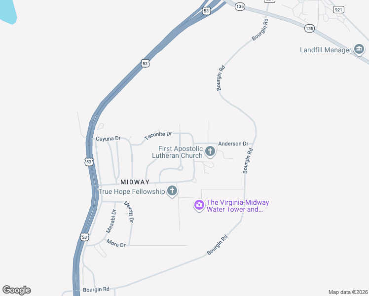 map of restaurants, bars, coffee shops, grocery stores, and more near 36 Knob Hill Drive in Virginia