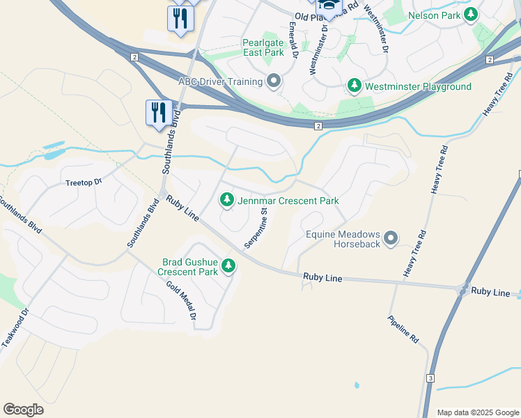 map of restaurants, bars, coffee shops, grocery stores, and more near 35 Serpentine Street in St. John's