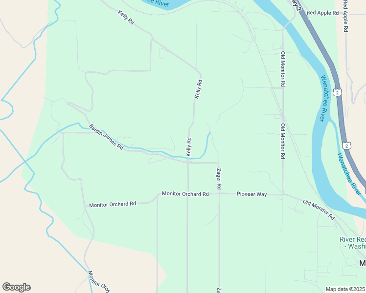 map of restaurants, bars, coffee shops, grocery stores, and more near 4260 Kelly Road in Monitor