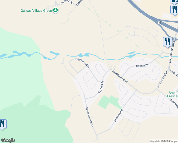 map of restaurants, bars, coffee shops, grocery stores, and more near 59 Sugar Pine Crescent in St. John's