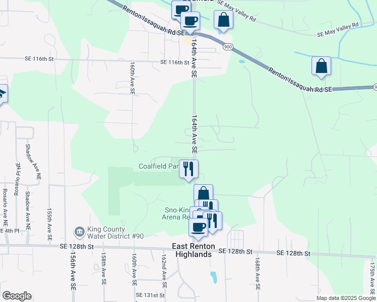 map of restaurants, bars, coffee shops, grocery stores, and more near in Renton