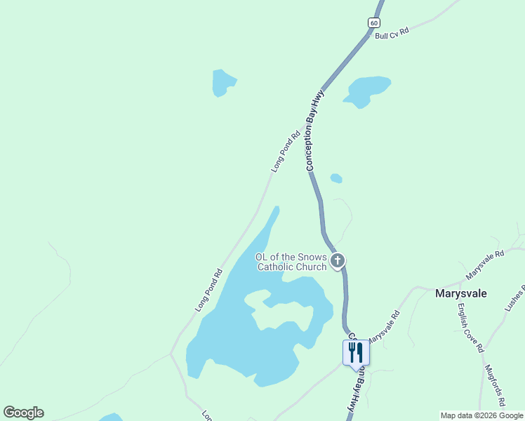 map of restaurants, bars, coffee shops, grocery stores, and more near 33 Long Pond Road in Marysvale