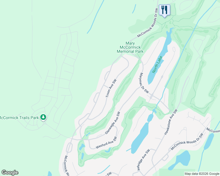 map of restaurants, bars, coffee shops, grocery stores, and more near 6059 Troon Avenue Southwest in Port Orchard