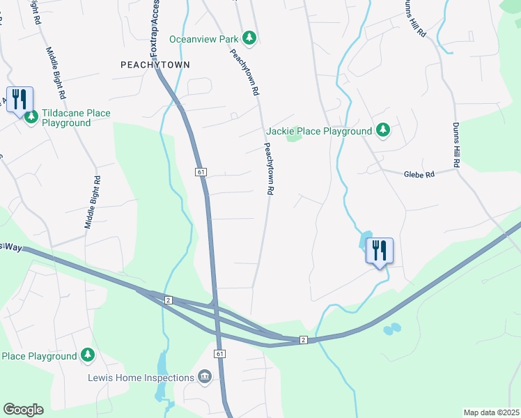 map of restaurants, bars, coffee shops, grocery stores, and more near 172 Peachytown Road in Conception Bay South