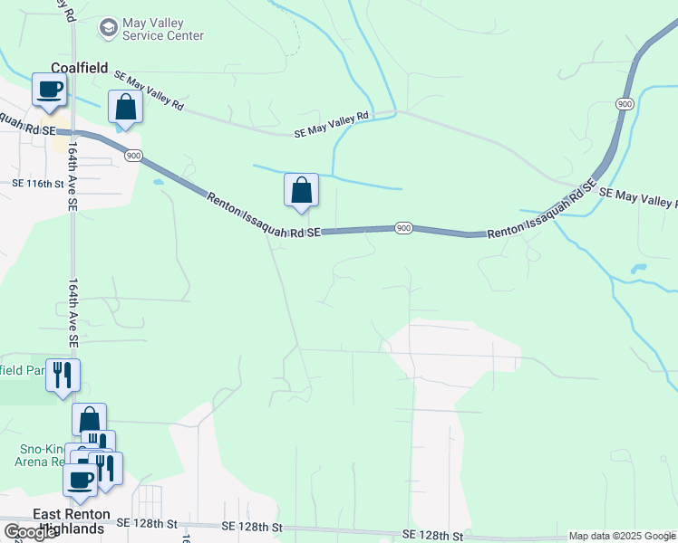 map of restaurants, bars, coffee shops, grocery stores, and more near 11850 174th Place Southeast in Renton