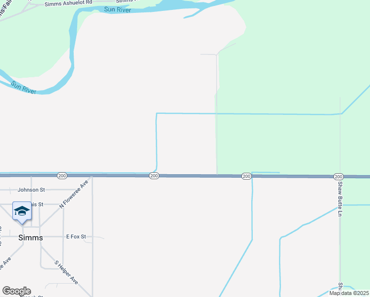 map of restaurants, bars, coffee shops, grocery stores, and more near in Simms