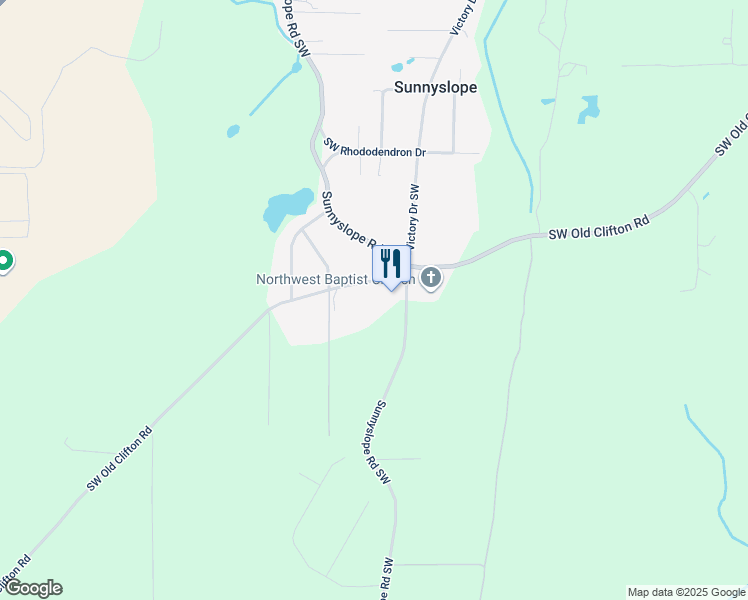 map of restaurants, bars, coffee shops, grocery stores, and more near 5998 Southwest Old Clifton Road in Port Orchard