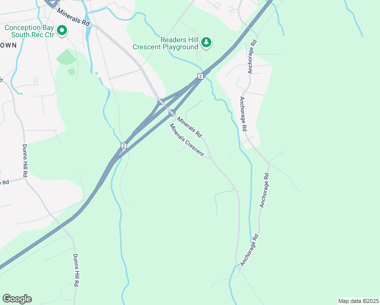 map of restaurants, bars, coffee shops, grocery stores, and more near 36 Minerals Crescent in Conception Bay South