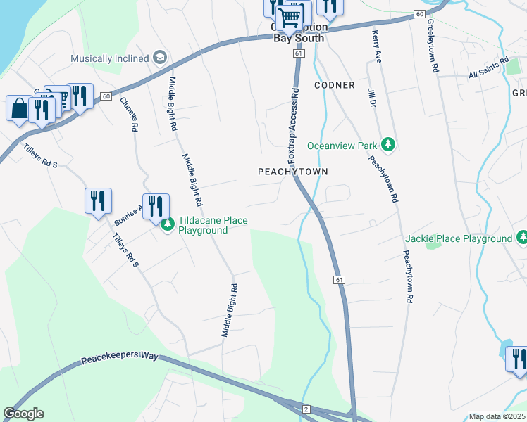 map of restaurants, bars, coffee shops, grocery stores, and more near in Conception Bay South