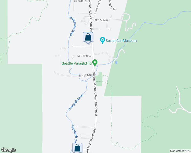 map of restaurants, bars, coffee shops, grocery stores, and more near 11350 Issaquah-Hobart Road Southeast in Issaquah