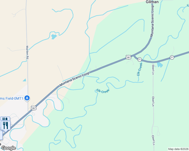 map of restaurants, bars, coffee shops, grocery stores, and more near 1553 U.S. 287 in Augusta