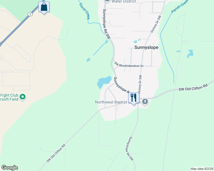 map of restaurants, bars, coffee shops, grocery stores, and more near 5340 Alameda Avenue Southwest in Port Orchard