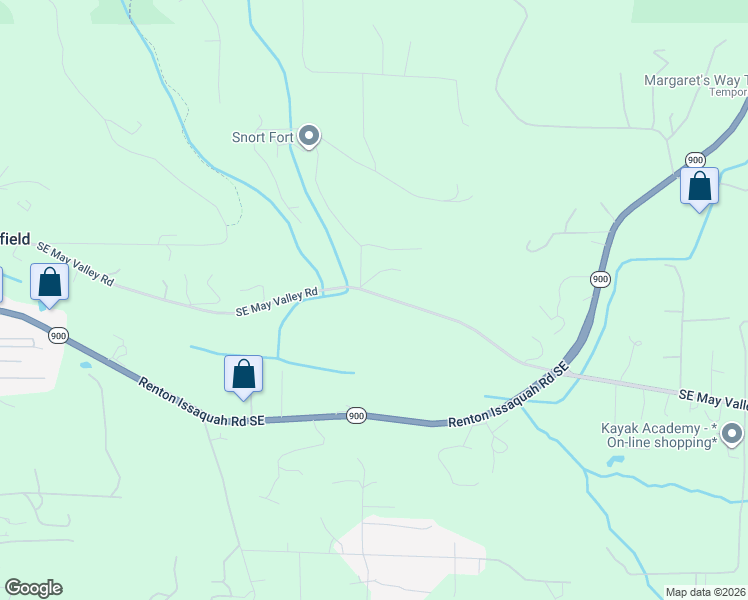 map of restaurants, bars, coffee shops, grocery stores, and more near 17617 Southeast May Valley Road in Renton